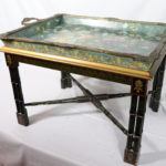 Asian Style Porcelain Tray Table