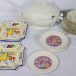Assorted Lot Including Roscher Soup Terrain With Ladle