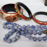 3 Wood Bracelets And Necklace