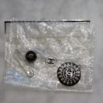 Chanel Button And Sterling Pendent With Hebrew Writing