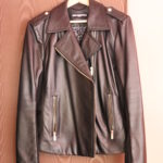 Black Karl Lagerfeld, Paris, Leather Jacket, XL