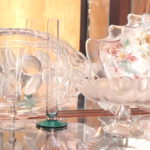 Crystal And Glass Lot Including Candlesticks, Trays, And More
