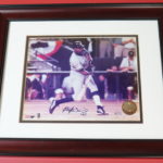 Alfonso Soriano # 33 Yankees Autographed Picture With World Series Stamp 16/33