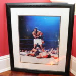 Autographed Picture Of Muhammad Ali Knocking Out Sonny Liston With COA By Laura's Cartoons And Collectibles