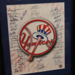 New York Yankees Poster By Photo File 2004 With Assorted Players Autographs MLB-