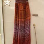 Diane Von Furstenberg Orange & Pink Print Long Dress With Silky Lining Size 4