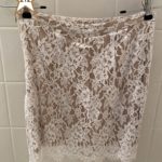Charles Henry White Lace Lined Skirt Size 4
