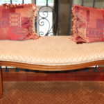 Cushioned Bench With Pillows