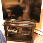 tv stand with tv