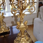 gold candle light lamp