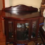 Wood Display Cabinet Or Unique Night Stand