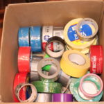 Box Of Assorted Duck And Other Tape