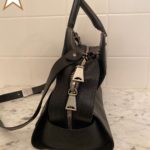 Black Leather Proenza Shoulder Handbag
