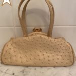 Judith Leiber Ostrich Leather Handbag