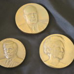 Set Of Three 4" Commemorative Bronze Medallions Oliver Holmes, Florence Kelly & Whitney Seymour