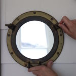 Ship Port Brass Mirror