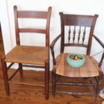 Antique Chairs And Vintage Pot