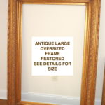 Large Antique Gilded Finish Acorn And Leaf Folia Frame 19th Century Restored