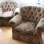 Pair Of Custom Tufted Arm Chairs