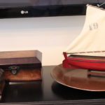 Decorative Boxes And Wooden Sailboat
