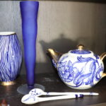 Ceramic Spoons, Heart Design Teapot & 2 Vases
