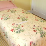 2 Twin Mattresses And Custom Floral Bedspreads