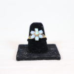 14K YG Ladies Ring With Opal Flower
