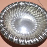 Gorham Sterling Bowl With Scalloped Design With Monogram