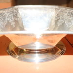 Sterling Silver Hexagon Pedestal Bowl