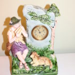Vintage Royal Dux Clock In Ceramic Display