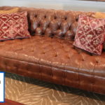 Ralph Lauren Brown Leather Sofa