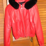 Red Donatello Leather Jacket Size 2