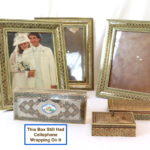 Lot Of Persian Wood Frames & Boxes From Iran