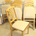 Lot Of 12 Wood Folding Chairs