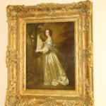 Signed Reproduction Oil Victorian Woman By Richardson