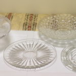 Crystal Glass Serving Trays Includes Vals Laudeer And Cake Stand