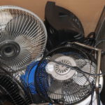 Box Of Assorted Fans & Heater