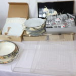 Assorted Lot With Lucite Trays, Plates, Cookie Cutters And More