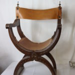 Wood And Leather Chair