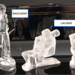 2 Lalique And Baccarat Crystal Figures