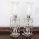 Pair Of Crystal Lamps