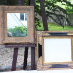 Gold Frame Mirror And Frame