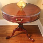 Round Drum Table With Queen Anne Style Legs By Century Furniture