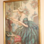 Victorian Print Of Woman Weaving By S. Hurl