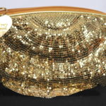 Gold Metal Sequin Style Purse By Felix Ray New York