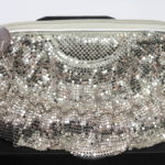 Silver Metal Colored Sequin Purse By Felix Ray New York