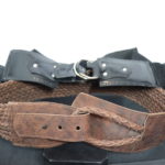 Women's Leather Belt With Liner By Daslu Size Medium