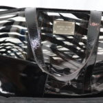 Michael Kors See Through Plastic And Patent Leather Beach Tote