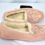 Unused Pink Women's UGG Slippers Size 11 With Stone Detailing