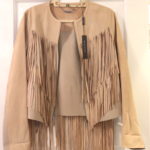Elie Tahari Leather And Suede Jacket Unused With Tags Size L